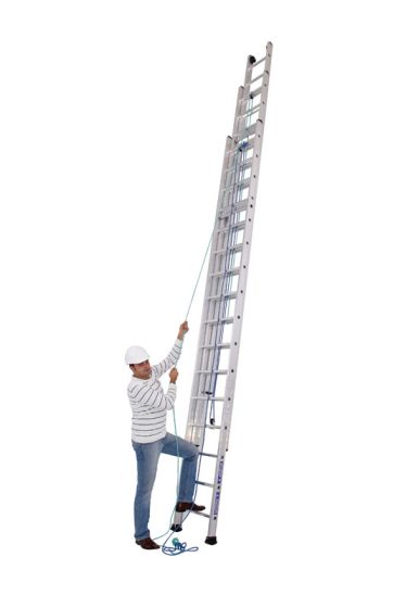Industrie Seilzugleiter Mod. 0733 - Sprossenanzahl: 3 x 23, Länge max.: ca. 16,7 m