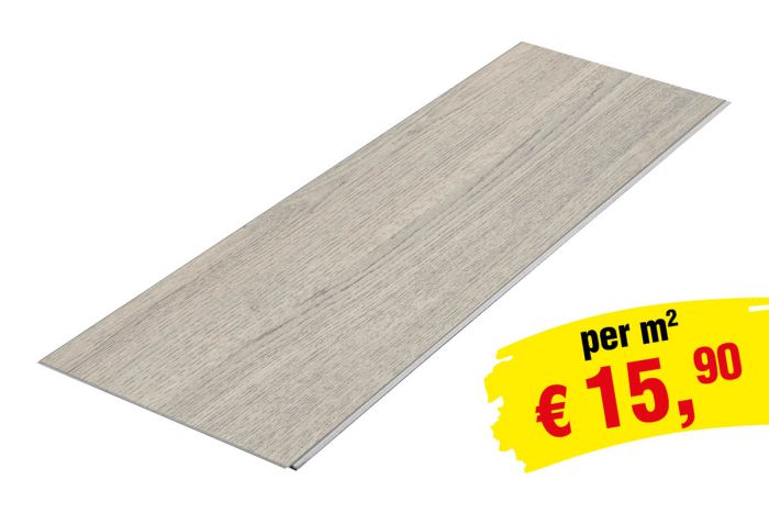 Laminatboden Clicksystem  - Modell: LILLE Eiche Dekor, Abmessung: 1292 x 193 x 7 mm