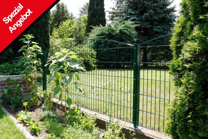 Gartenzaun Sydney Set 10 lfm, Farbe: grün, Höhe: 103 cm, Schmuckzaun 6/6/6 Aktion