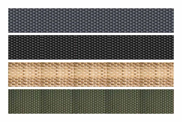 Sichtschutzstreifen Rattan für Doppelstabgitter- & Schmuckzäune