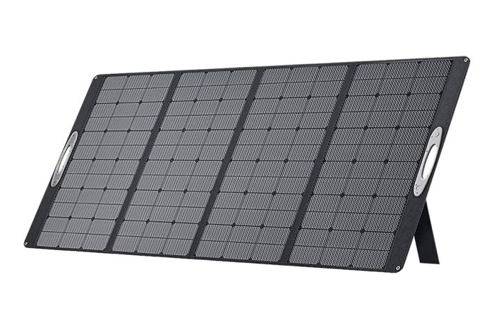 Tragbares Solarpaneel - max. Leistung: 400 W, Maße aufgeklappt: 1.048 x 2.333 x 25 mm