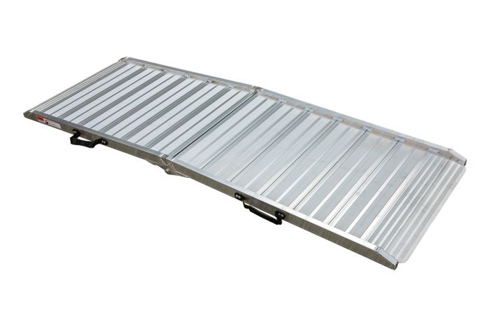 Alu Auffahrtsrampe klappbar - Breite: 70 cm, Länge: 2,13 m, max. Belastbarkeit *: 400 kg