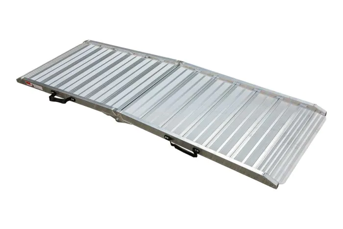 Alu Auffahrtsrampe klappbar - Breite: 70 cm, Länge: 2,13 m, max. Belastbarkeit *: 400 kg