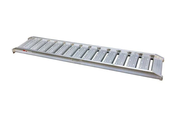 Aluminium Auffahrtsrampe PRO max. Belastbarkeit Paar*: 2400 kg - Länge: 2,42 m