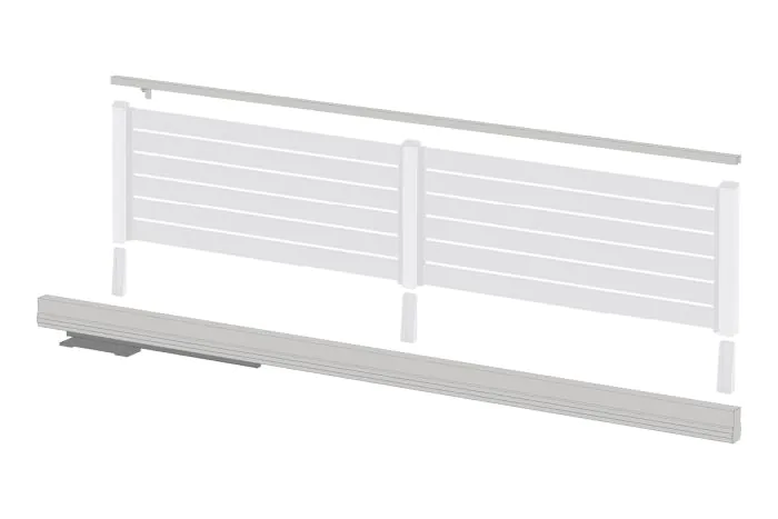 Alu Schiebetor Vario mit Motor on Board - Durchfahrtslichte bis.: 4500 mm, Gesamtlänge: 5185 mm, Farbe: grau