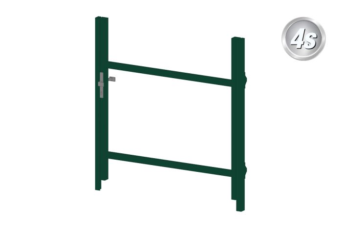 Alu Türrahmen 1-flügelig ohne Füllung (Profil: 63 mm) - Flügelhöhe: 900-1500 mm, Anschlag: links, Farbe: grün