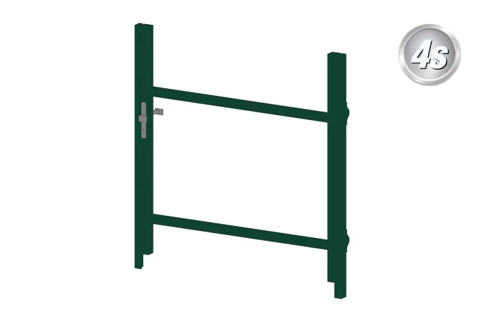 Alu Türrahmen 1-flügelig ohne Füllung (Profil: 85 mm) - Flügelhöhe: 940-1500 mm, Anschlag: links, Farbe: grün