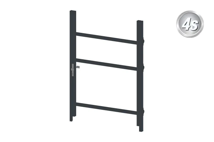 Alu Türrahmen 1-flügelig ohne Füllung (Profil: 85 mm) - Flügelhöhe: 1400-2000 mm, Anschlag: links, Farbe: anthrazit