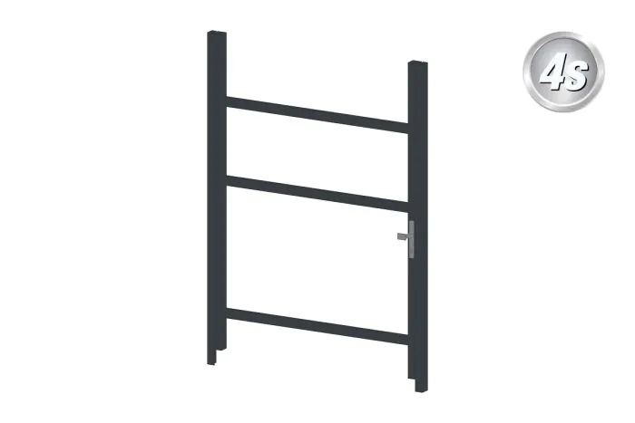 Alu Türrahmen 1-flügelig ohne Füllung (Profil: 85 mm) - Flügelhöhe: 1400-2000 mm, Anschlag: rechts, Farbe: anthrazit