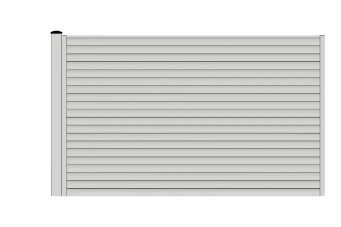 Aluzaun Manchester Zaunfeld-Set - Höhe: 162 cm, Breite: 250 cm, Farbe: grau