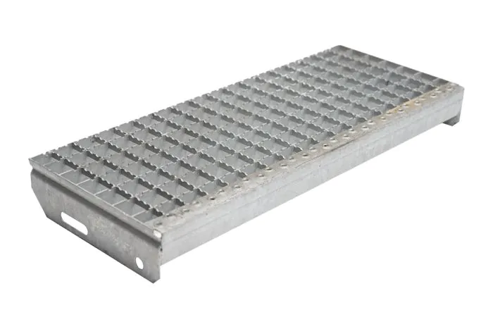Gitterrost-Stufen 30 x 30 mm, feuerverzinkt, rutschhemmend