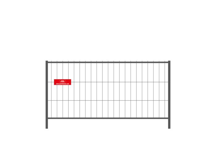 Mobilzaun / Bauzaun - Ausgleichselement Breite: 2,20 m / Höhe: 1,20 m