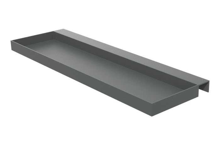 Outdoorküche aus Aluminium & Sinterstein Zubehör Ablageschale - Breite: 400 mm, Tiefe: 120 mm, Höhe: 20 mm