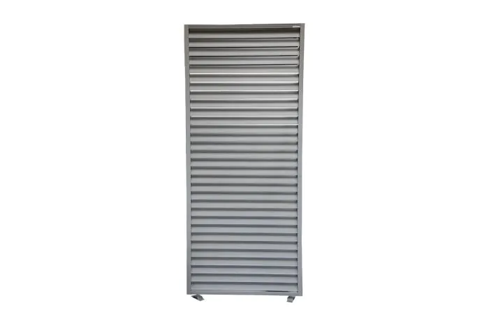 Seitenwand für Pergola Dallas - Lamellen verstellbar – Farbe: graualuminium, Breite: 980 mm, Höhe: 2300 mm