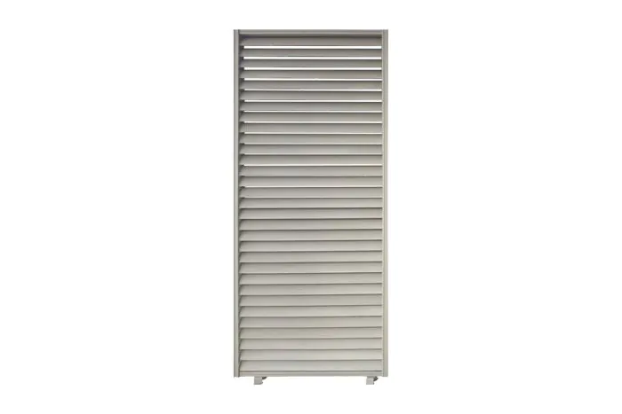 Seitenwand für Pergola Dallas - Farbe: graualuminium, Höhe: 2300 mm, Breite: 980 mm