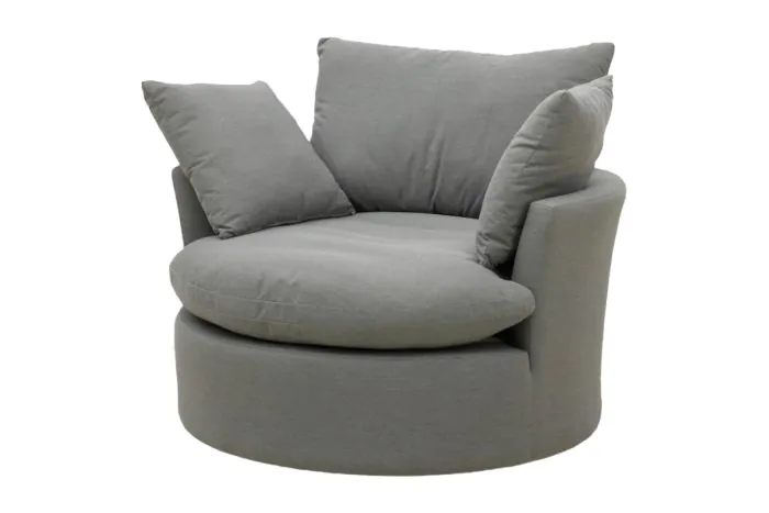 Outdoorsofa Lisboa Sofa drehbar - Farbe: mittelgrau, Breite: 1080 mm, Tiefe: 1040 mm, Höhe: 630 mm