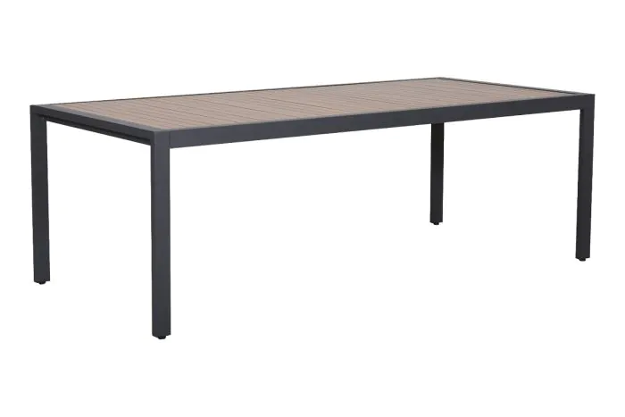 Gartentisch Nice – Farbe: anthrazit, Breite: 1000 mm, Länge: 2200 mm, Höhe: 850 mm