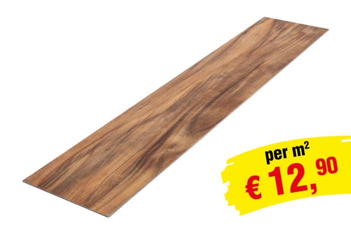 Vinylboden Loose Lay 1220 x 228 x 5 mm (LxBxH) - Modell: OFFENBACH Walnuss Dekor