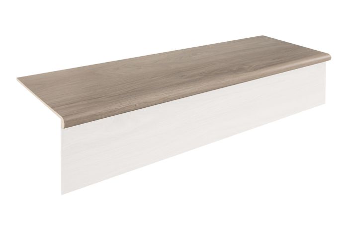 Stufenauflage Vinyl 1200 x 300 x 30 mm  - Modell: BRAHMS Walnuss Dekor