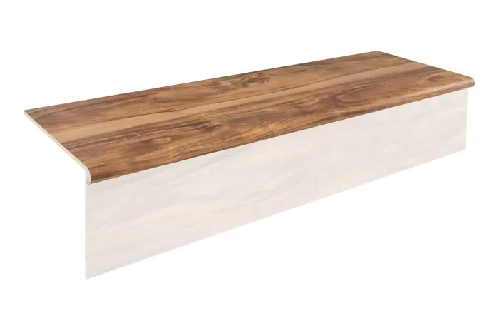 Stufenauflage Vinyl 1200 x 300 x 30 mm  - Modell: OFFENBACH Walnuss Dekor