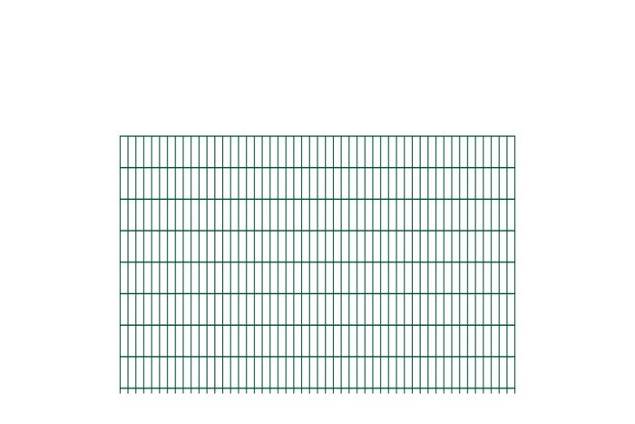 Doppelstabmattenzaun Goliath 8/6/8 mm - Ausführung: grün beschichtet, Höhe: 163 cm, Länge: 251 cm