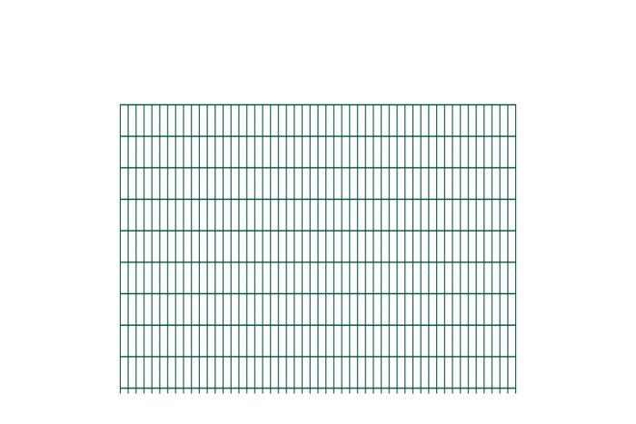 Doppelstabmattenzaun Goliath 8/6/8 mm - Ausführung: grün beschichtet, Höhe: 183 cm, Länge: 251 cm