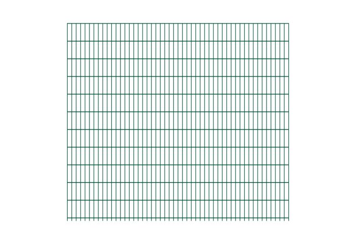 Doppelstabmattenzaun Goliath 8/6/8 mm - Ausführung: grün beschichtet, Höhe: 223 cm, Länge: 251 cm