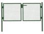 Zauntor Dingo 2-flügelig - Maße (H x B): 150 x 300 cm, Ausführung: grün beschichtet