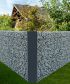 Eckverbinder für Gabionenwand Easy - Ausführung: verzinkt, Höhe: 123 cm