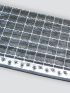 Gitterrost-Stufen 30 x 30 mm, feuerverzinkt, rutschhemmend - Breite: 800 mm, Tiefe: 240 mm
