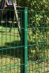 Zaunpfosten Mod. A - Ausführung: grün beschichtet, für Zaunhöhe: 83 cm, Länge: 88,5 cm, Befestigungspunkte: 5