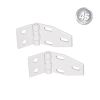 Alu Zauntragprofilhalter Winkel Set beweglich - Farbe: grau, Stück: 2