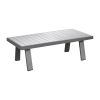 Kaffeetisch Lissabon aus Aluminium - Farbe: graualuminium, Maße: 1210  x 600 x 390 mm