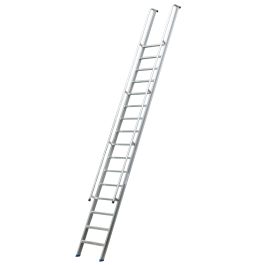 Profi Stufenleiter Mod. 222 mit 2 Handläufen - Stufenanzahl: 16, Länge: 5,48 m