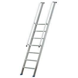 Profi Stufenleiter Mod. 222 mit 2 Handläufen - Stufenanzahl: 7, Länge: 2,96 m