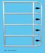 Weidezauntore ausziehbar, Höhe 1,1 m - Länge min. - max.: 3,0 - 4,0 m