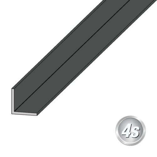 Alu L-Winkel - Abmessungen: 40 x 40 x 2 mm, Farbe: anthrazit
