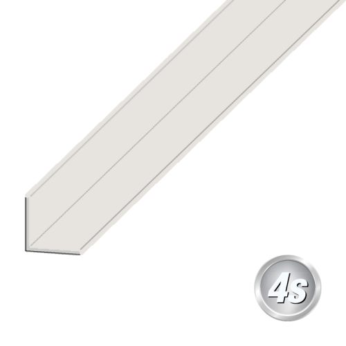 Alu L-Winkel - Abmessungen: 40 x 40 x 2 mm, Farbe: grau