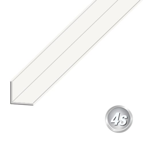 Alu L-Winkel - Abmessungen: 40 x 40 x 2 mm, Farbe: weiß