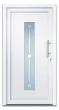 Aluminiumtür Mod. Merkur - 1100 x 2100 mm (B x H) - Farbe: weiß, Anschlag: DIN-rechts