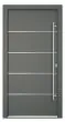 Aluminiumtür Mod. Saturn - 1100 x 2100 mm (B x H) - Farbe: anthrazit, Anschlag: DIN-rechts