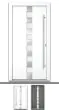 Aluminiumtür Mod. Jupiter - 1100 x 2100 mm (B x H)