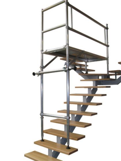 Alu-Treppengerüst - Bezeichnung: Treppengerüst mit 4 m Arbeitshöhe