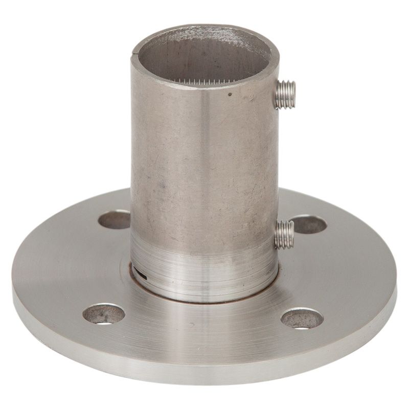 Wandflansch/Bodenanker V4A Edelstahl - Platte ø80mm Für Rohr ø42,4mm