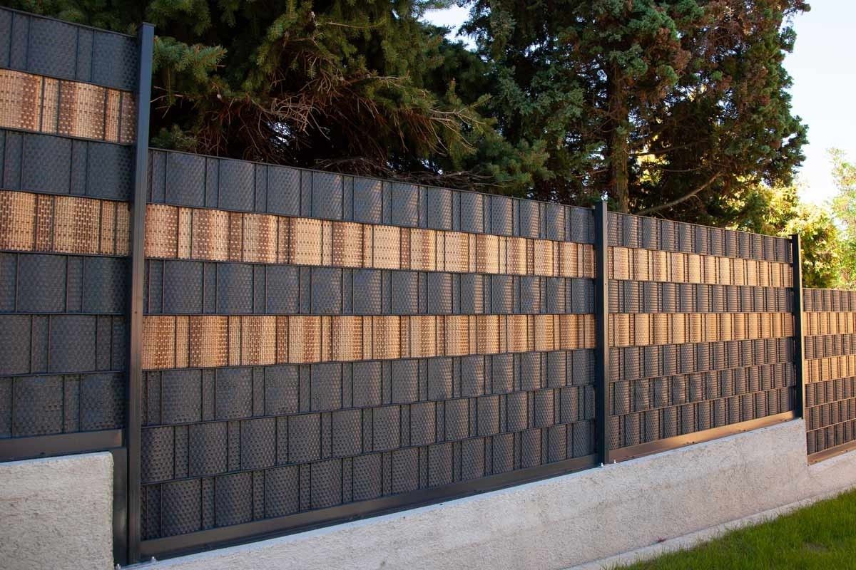 Rattan Sichtschutzstreifen Für Doppelstabmattenzaun – 255 X 19 Cm, 9 Farben, Witterungsbeständig