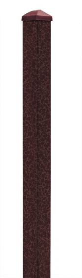 Zaunpfosten Mod. U antik - Farbe: antik kupfer, für Zaunhöhe: 103 / 110 cm, Länge: 110 cm