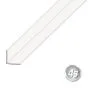 Alu L-Winkel - Abmessungen: 40 x 40 x 2 mm, Farbe: weiß