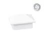 Alu Ornament Abdeckkappe Verona - Farbe: weiß, Form: Pyramide, Querschnitt: 44 x 30 mm