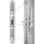 Kunststofftür Mod. Standard 2 - 1000 x 2100 mm (B x H), Anschlag: innen links - DIN links