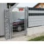 Rohrrahmenflügeltor 1-flügelig - Ausführung: verzinkt, Höhe: 203 cm, Durchgangslichte: 125 cm